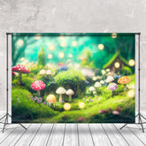 Lofaris Fairy Tale Mushroom Forest Bokeh Backdrop For Photo